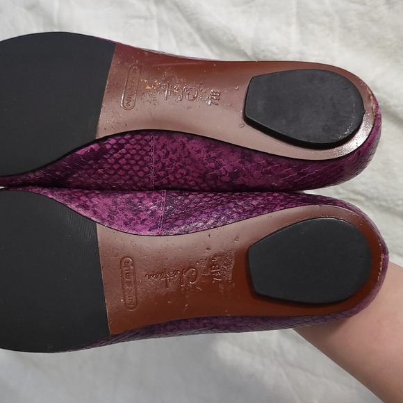 Purple Snakeskin Women's Flats - Picture 7 of 8